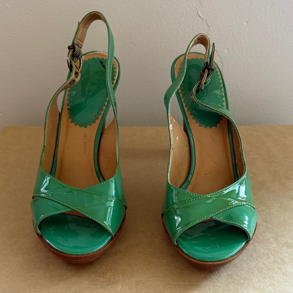 ALDO Green Patent Leather Heels